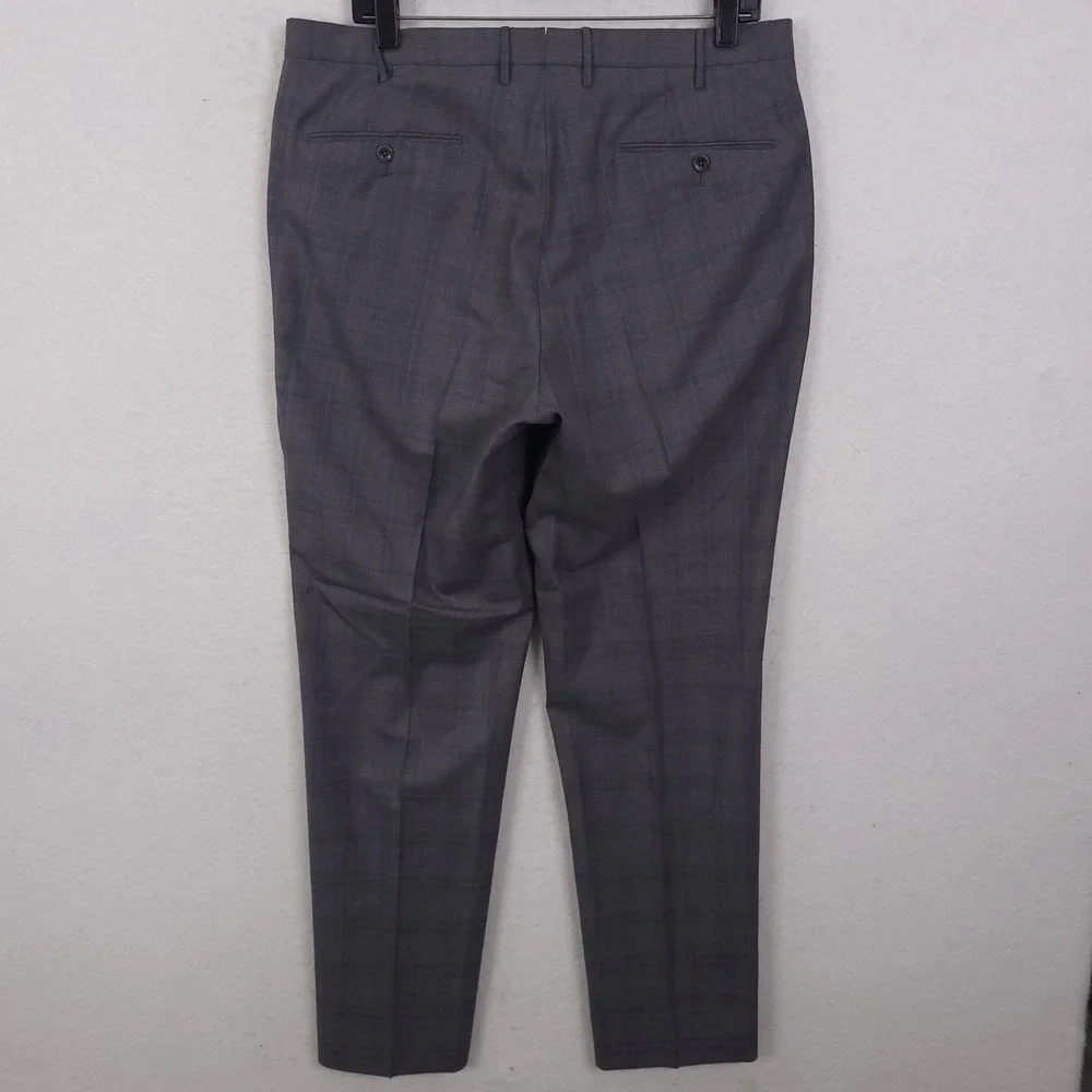 Incotex Dress Pant Men36 Fits 34x29 Plaid Super 130s Wool Classic Fit Pattern B